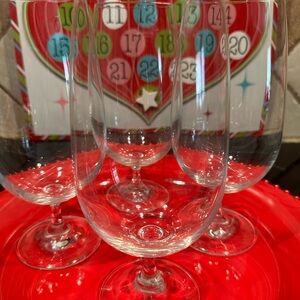 Elegant Clear Wine Glass Set 20 oz